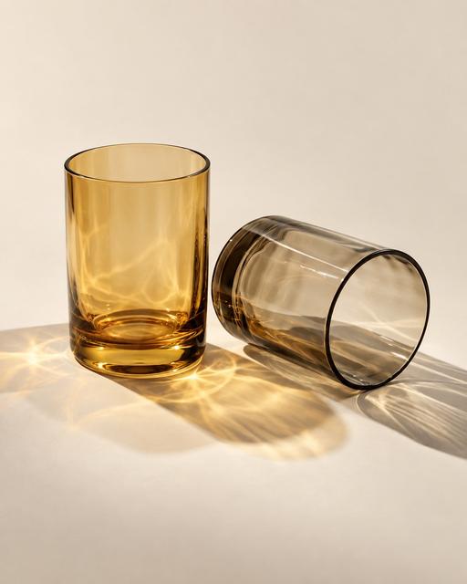 Amber Intersection, by Elena Demostill, AI-generated still-life photography, 2026