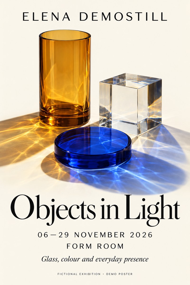 Objects in Light — Fictional Exhibition
